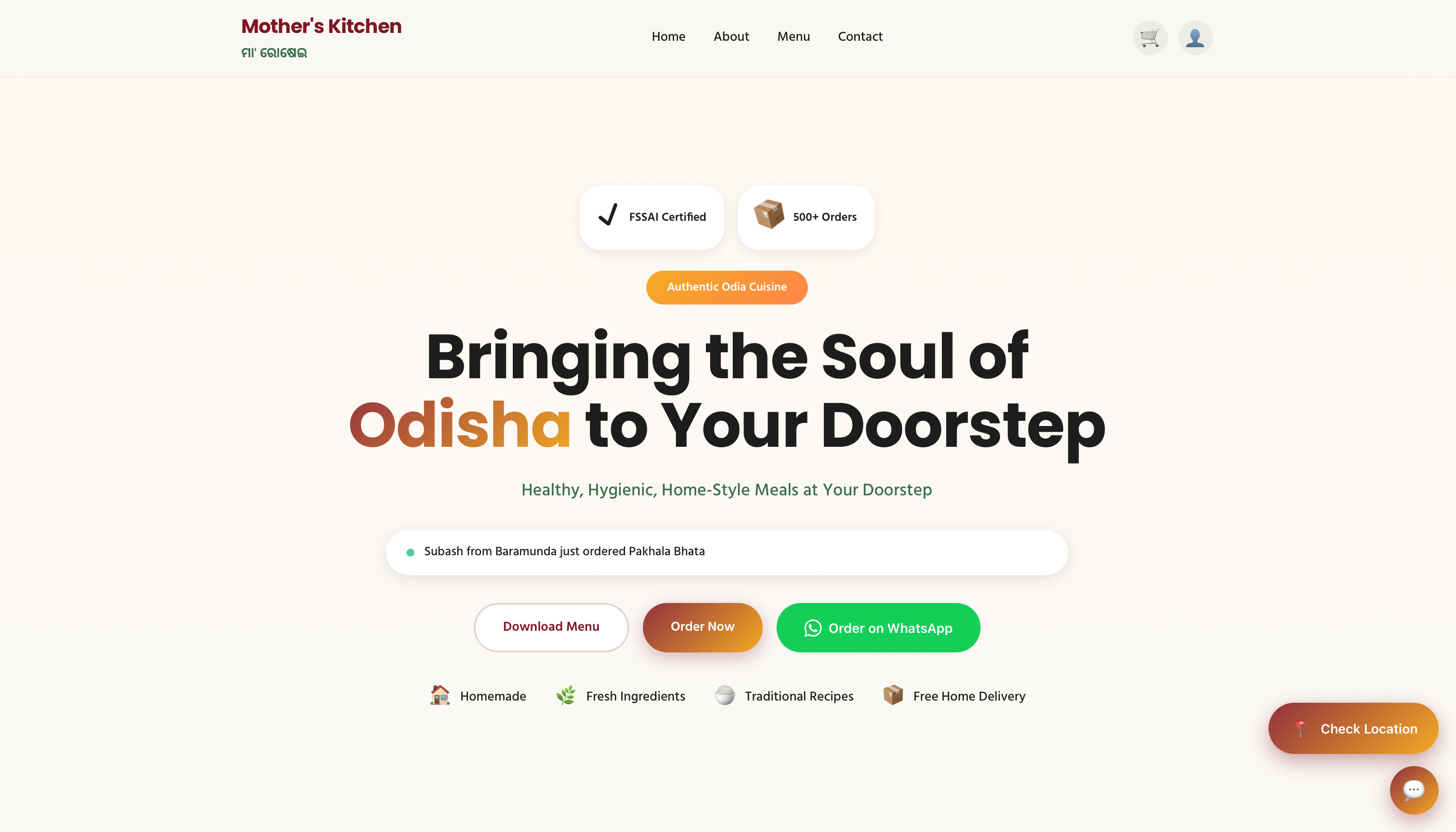 Mother's Kitchen Platform